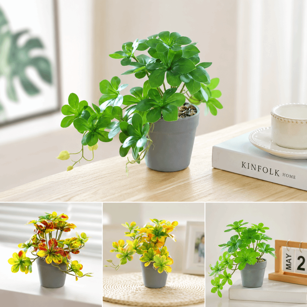 Spider Plant Hanging - 盆栽 人工盆栽植物 人工スパイダープランツ フェイクプラント フェイク鉢植え植物 鉢付き装飾鉢植え植物