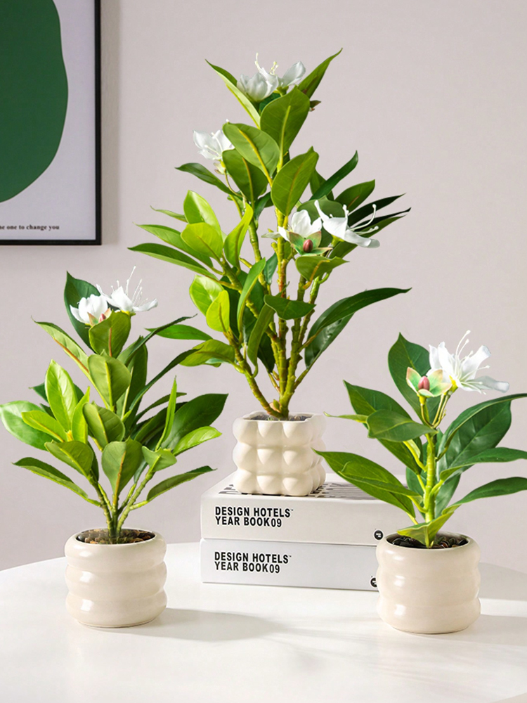 21-40 センチメートル人工ツツジ植物偽ゴムの木熱帯ヤシの - Ficus Lyrata Tree のレビューと価格
