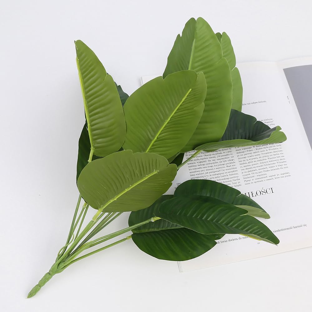 人工極楽鳥植物 2 個 17 インチ トロピカル リーフ フ - Bird Paradise Strelitzia のレビューと価格