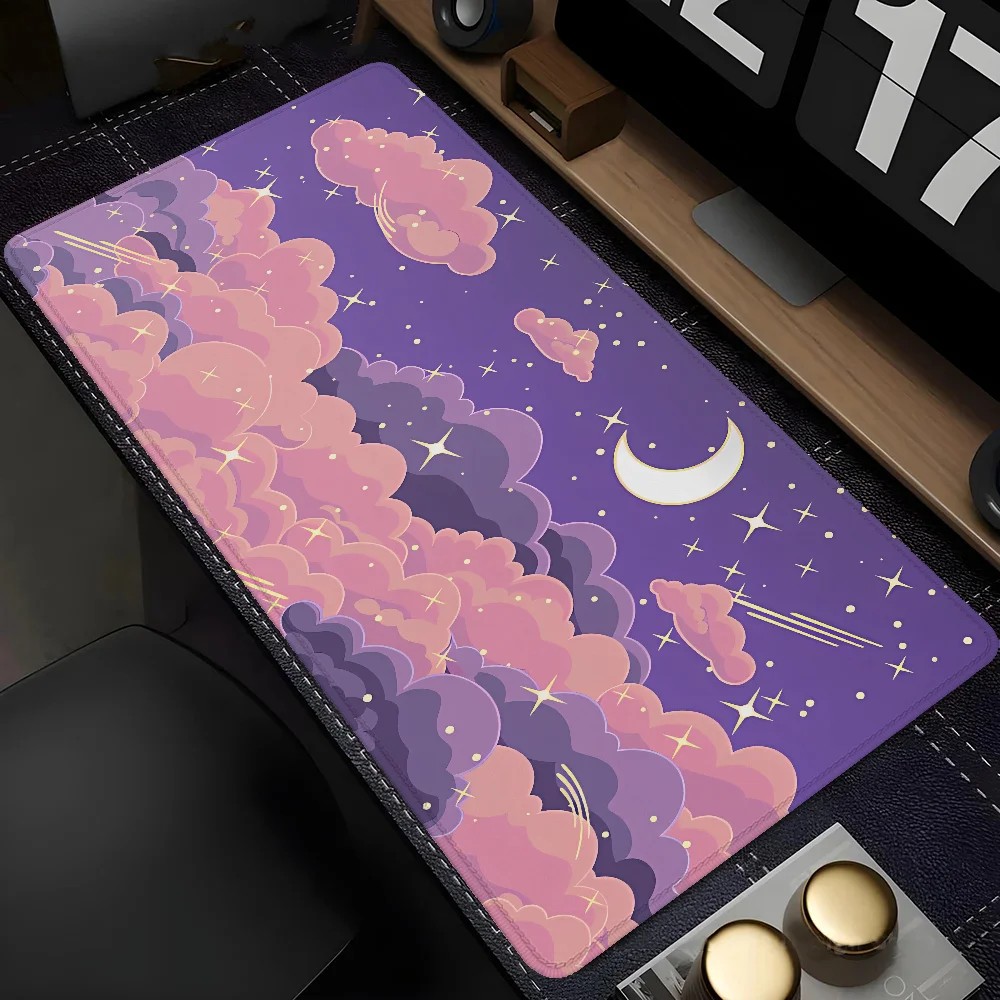 VIKAMA パープルクラウドムーンスター大型マウスパッドド - Tradescantia Purple のレビューと価格