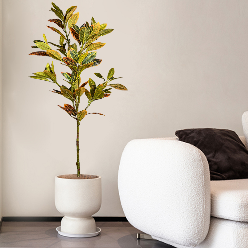 120 センチメートル大偽フィカスツリー人工熱帯ゴム植物プラ - Ficus Lyrata Tree のレビューと価格