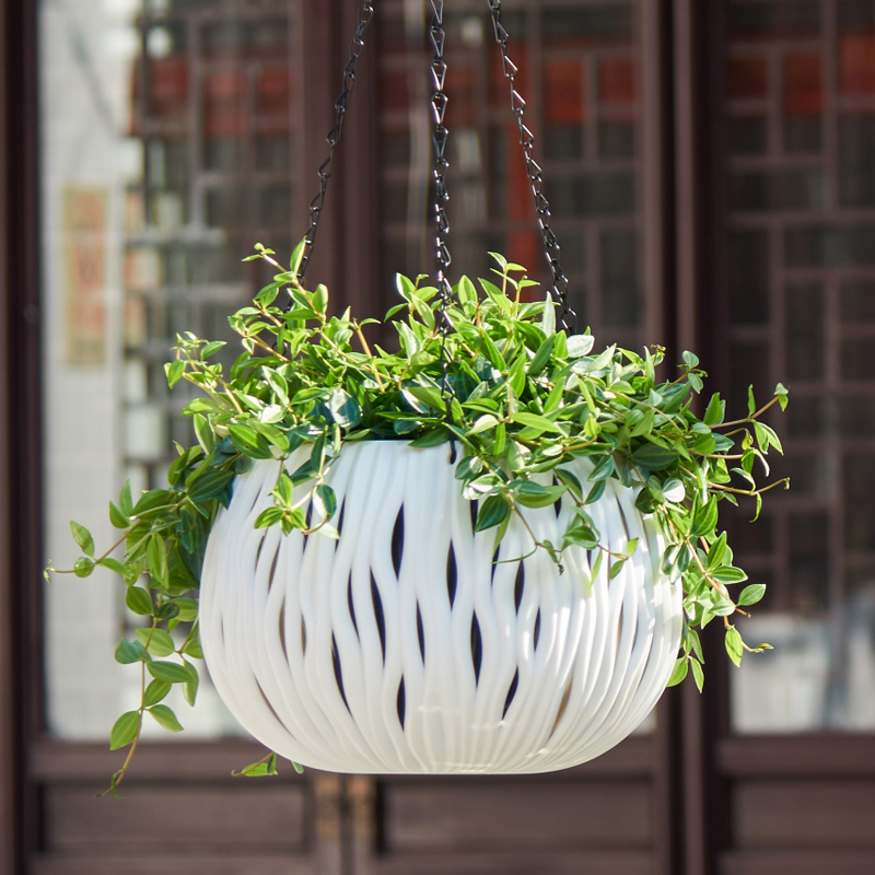 吊り下げ鉢、プラスチック製の個性的な形、籐編みの吊り下げバス - Spider Plant Hanging のレビューと価格