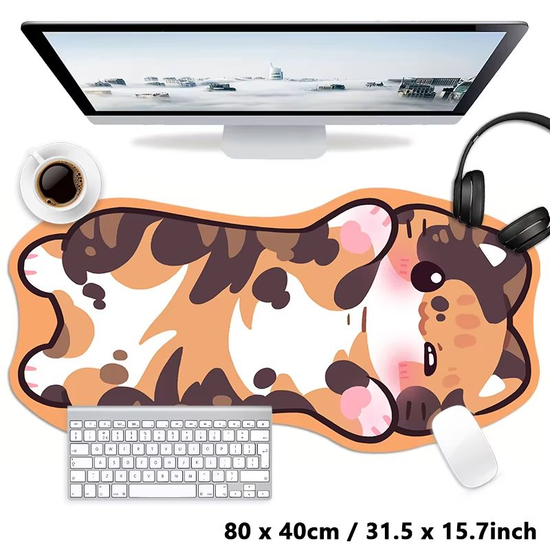 VIKAMA かわいい漫画の黒猫型マウスパッド パープルボー - Tradescantia Purple のレビューと価格