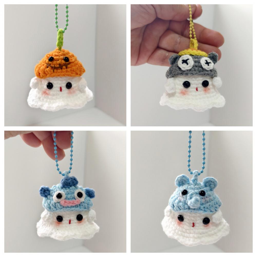 かぎ針編みのハロウィン車飾り、ハロウィンかぎ針編みゴーストオ - Spider Plant Hanging のレビューと価格