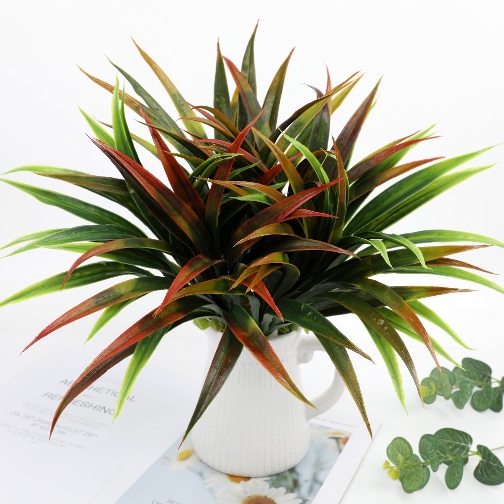 造園用42cm人工蘭の葉シミュレーションプラスチック製フェイ - Spider Plant Hanging のレビューと価格